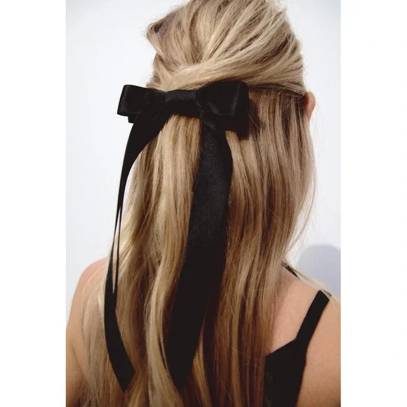 Zara | Accessories | Nwt Zara Satin Effect Bow Hair Clip 